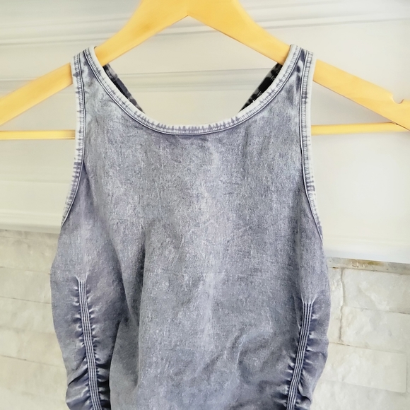 NUX Yoga Spellbound Cami Light Compression Tank Top Steel Mineral Wash M Medium - Picture 5 of 9